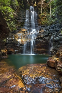 The stunning Empress Falls in The Valley Of The Waters in the Blue Mountains New South Wales Australia Taken in early July of this year 