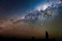 The stunning view of the Milky Way from Nambung National Park Western Australia 