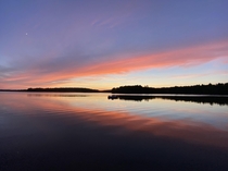 The sunset an hour ago in Nova Scotia Canada