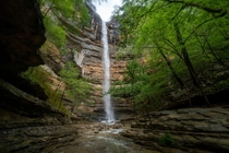 The tallest waterfall between the Appalachians and the Rockies Hemmed-in Hollow Arkansas 