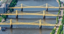The Three Sisters Bridges Pittsburgh PA