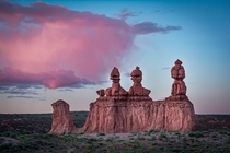 The Three Sisters of Goblin Valley State Park Utah 