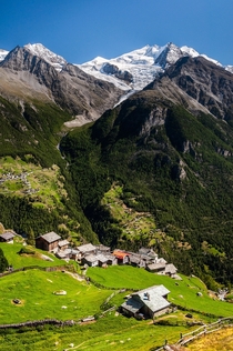 The tiny village of Jungen - Valais Switzerland 