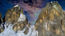 The Toni Demetz Htte refuge Langkofel Selva di Val Gardena The Dolomites Italy 