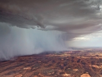 The vast emptiness of outback Australia Heavy rain over the Kennedy Range WA by Jordan Cantelo Photography 