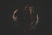 The Veil Nebula  Cygnus Loop captured from the backyard