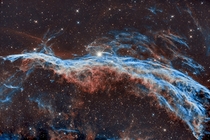 The Veil Nebula in HOO