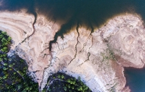 The veins of a shrinking lake Central Vietnam  