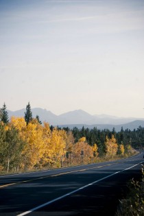 The view along the Peak to Peak Highway in Colorado 