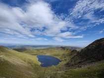 The view from Helvellyn - Third tallest mountain in England 
