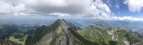 The view from Mount Pilatus Switzerland 