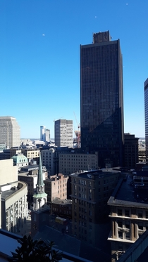 The view from my new jobs home office in downtown Boston 