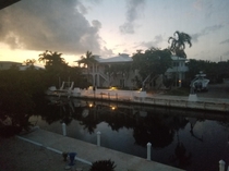 The view this morning from the back porch on the canal Cudjoe Key FL USA