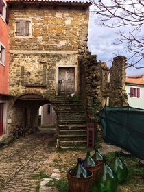 The village Opratlj in Istria Croatia