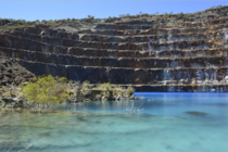 The water actually looks like this its completely unedited Abandoned Uranium Mine QLD Australia 