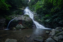 The Waterfall Deep in The Jungle Chemperoh Waterfall Malaysia 