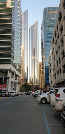 The world trade centre from the streets of Abu Dhabi