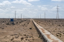 The worlds longest conveyor belt It carries phosphate  miles from Bou Craa in Western Sahara to the port of Marsa