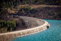 The Zervreila-Staumauer Zervreila Dam built  this Swiss dam is  meters tall at an altitude of m  more pics in comments