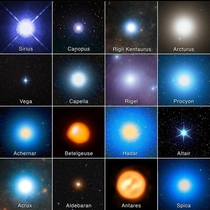 These are the  brightest stars in night sky