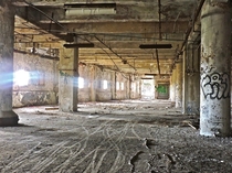 Third floor of an abandoned warehouse in West Baltimore