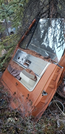 This car door I saw on a hike today