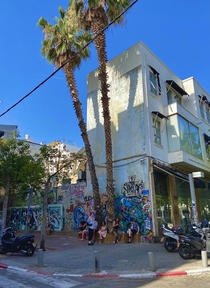 This cool street corner in southern Tel Aviv