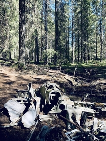 This Dornier Do  from the German luftwaffe crashed just north of Oslo nd July  