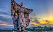 This -foot tall statue of a Native American woman in South Dakota titled Dignity