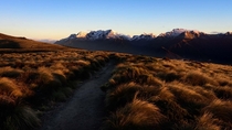 This is Kepler track in Southland New Zealand minutes after sunrise just above bush line  OC IG leandro_reichert