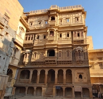 This is where generations of elite Jains lived in Thar desert Patwaon ki Haweli- Jaisalmer Rajasthan India 