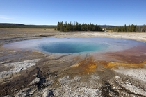 This large beautiful hot pool would get more attention if it werent so close to the Grand Prismatic Pool Yellowstone 