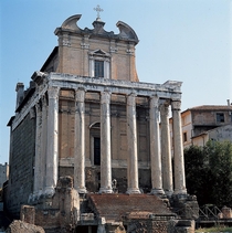 This temple is over  years old Temple of Antoninus and Faustina Rome 