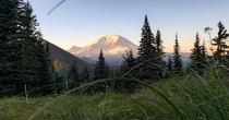 This why I never would leave Washington - Summit Lake overlooking Mt Rainier Washington 