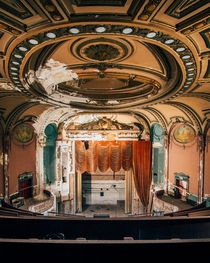 This wonderful old theater only had room for around  people but it didnt lack at all in character