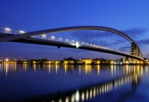 Three Country Bridge in Weil am Rhein Germany 