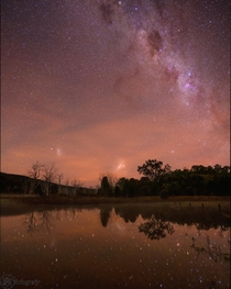 Three Galaxies technically I dont think the Southern Limb of the Milky Way gets enough attention Lake Wyaralong QLD AUS 