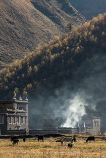 Tibetan residence Sichuan China