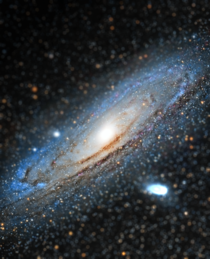 Tilt-shifted Andromeda Galaxy M
