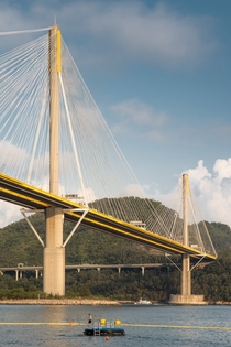 Ting Kau Bridge Hong Kong built -