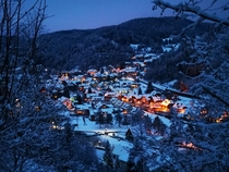 Todtmoos Germany in Winter Black Forrest