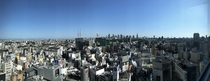 Tokyo from the top of the Excel Hotel in Shibuya