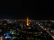 Tokyo Tower and skyline at night 