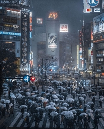 Tokyo under the snow