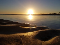 Tomahawk beach Tasmania Australia Just after sunrise 