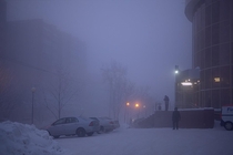 Tomsk city Siberia Mist morning