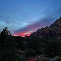 Took a road trip to Arizona last month Top of Sugarloaf trail in Sedona at Magic Hour
