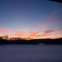 Took this back in January Wisconsin skies sunrises are beautiful