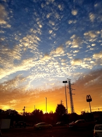 Took this beautiful North Carolina sunset in a Walmart parking lot 