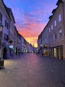 Took this photo back in January in Klagenfurt Austria Ive never seen something so beautiful since then
